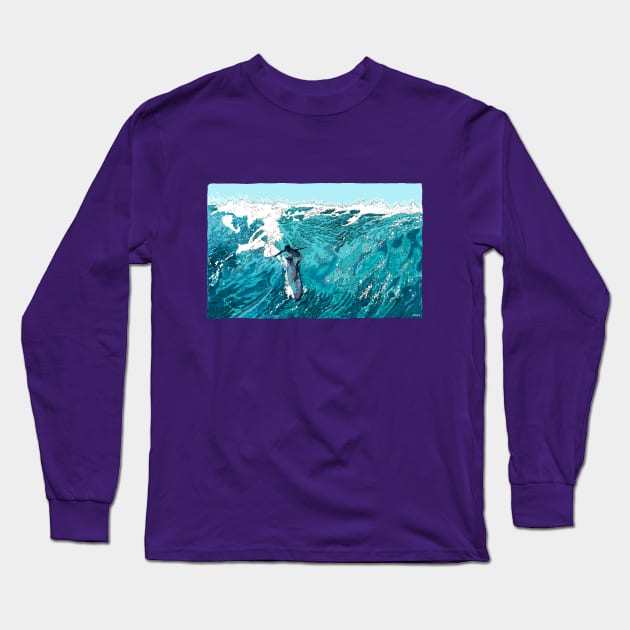 Wipe out Long Sleeve T-Shirt by suzieqillustratice